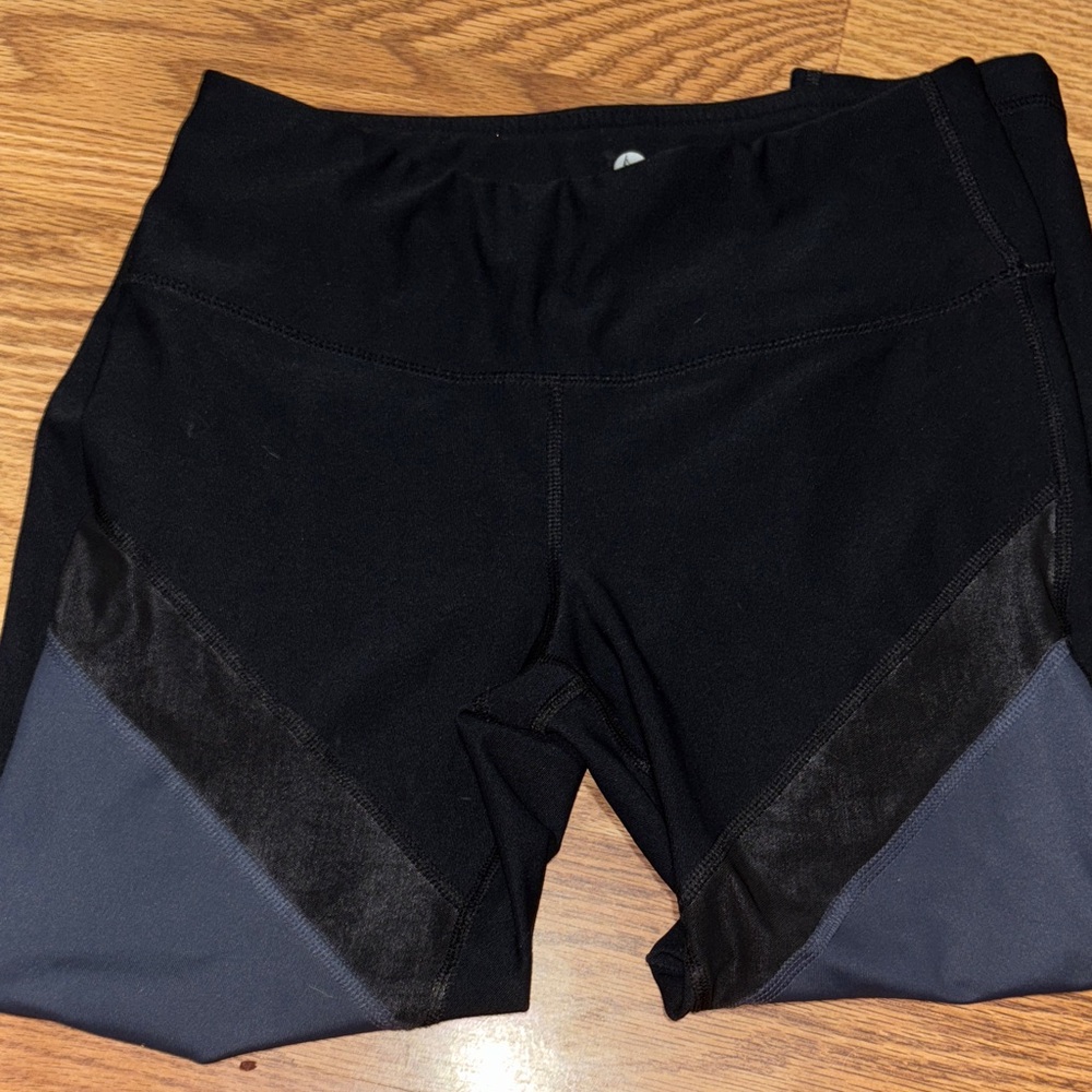 Women's Black and Gray Shorts